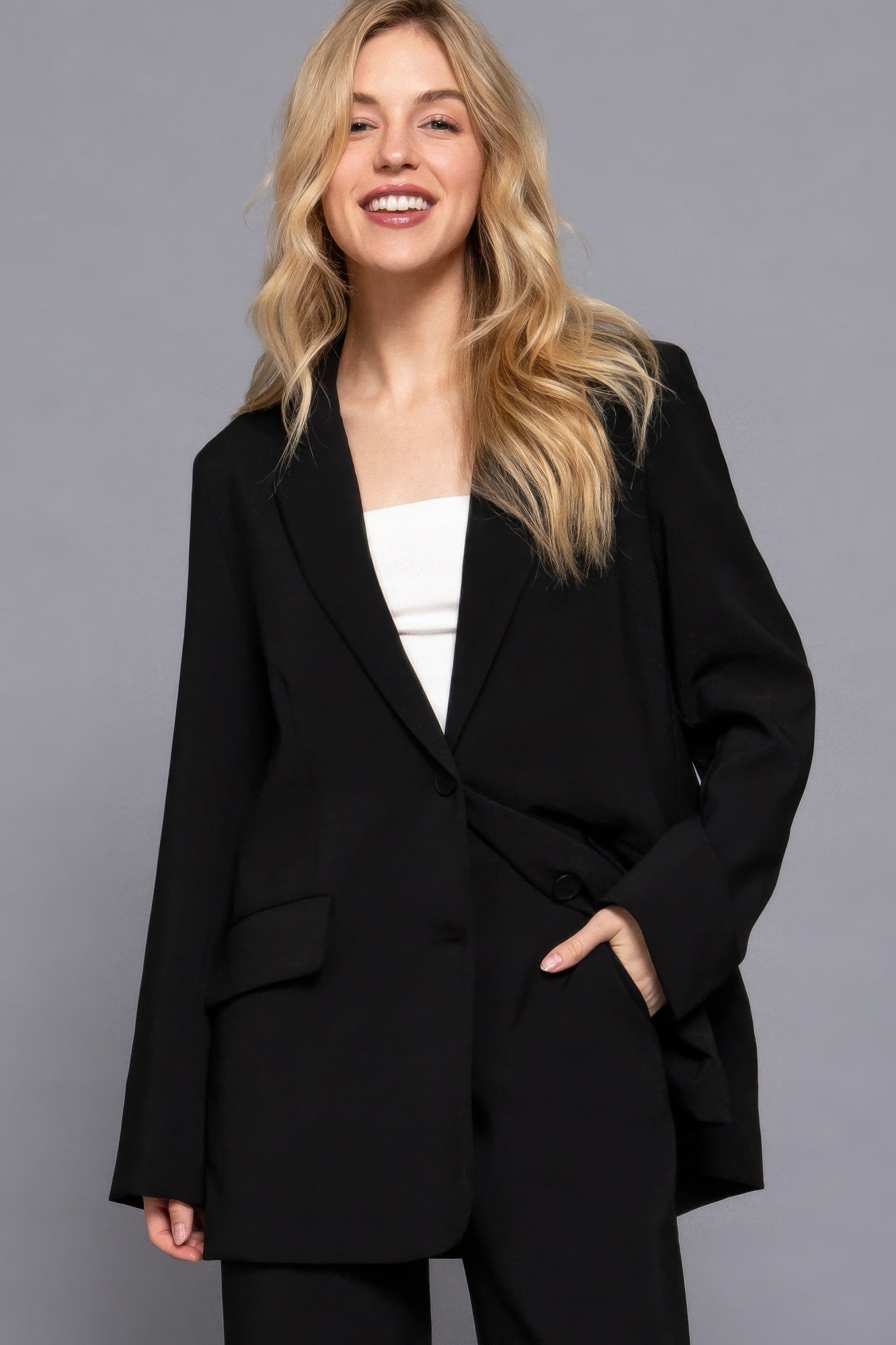 Front Button Closure Blazer