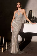 Arabella Beaded Tulle Evening Gown